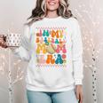 Retro Groovy In My Baseball Mom Era Happy Women Premium Women Crewneck Sweatshirt