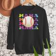 Baseball Mama Sport Women Proud Baseball Mom Women Crewneck Sweatshirt