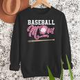 Baseball Mom Pink Ribbon Breast Cancer Awareness Fighters Women Crewneck Sweatshirt Baseball Mom Pink Ribbon Breast Cancer Awareness Fighters Women Crewneck Sweatshirt