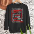 Baseball Mom Traits For Great Mothers Grey And Red Women Crewneck Sweatshirt