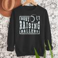 Busy Raising Ballers Graphic For Baseball Moms Women Crewneck Sweatshirt Busy Raising Ballers Graphic For Baseball Moms Women Crewneck Sweatshirt