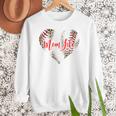 Cute Baseball Mom Heart Mother's Day Sport Mama Mom Life Women Crewneck Sweatshirt Cute Baseball Mom Heart Mother's Day Sport Mama Mom Life Women Crewneck Sweatshirt