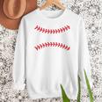 Cute Baseball Mom Laces Little League Women's Mother's Day Women Crewneck Sweatshirt Cute Baseball Mom Laces Little League Women's Mother's Day Women Crewneck Sweatshirt