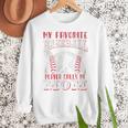 My Favorite Baseball Player Calls Me Mom Proud Baseball Mom Premium Women Crewneck Sweatshirt My Favorite Baseball Player Calls Me Mom Proud Baseball Mom Premium Women Crewneck Sweatshirt