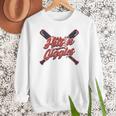 Hits 'n Giggles Baseball Player Women Baseball Mom Mother Women Crewneck Sweatshirt Hits 'n Giggles Baseball Player Women Baseball Mom Mother Women Crewneck Sweatshirt