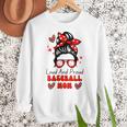Loud And Proud Baseball Mom Messy Bun Leopard Mother Day Women Crewneck Sweatshirt Loud And Proud Baseball Mom Messy Bun Leopard Mother Day Women Crewneck Sweatshirt