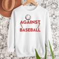 Mom Against Baseball Pants Shirt Baseball Mom Women Crewneck Sweatshirt Mom Against Baseball Pants Shirt Baseball Mom Women Crewneck Sweatshirt