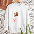 Mom Of Ballers USA Flag Football Baseball Mom Women Crewneck Sweatshirt Mom Of Ballers USA Flag Football Baseball Mom Women Crewneck Sweatshirt