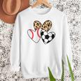 Soccer Baseball Heart Soccer Baseball Mom Women Crewneck Sweatshirt Soccer Baseball Heart Soccer Baseball Mom Women Crewneck Sweatshirt