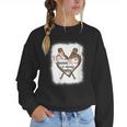 Baseball Moms Always Salty Mommy Women Crewneck Sweatshirt