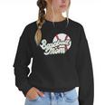 Baseball Mom's Favorite Game Day Women Crewneck Sweatshirt