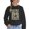 Sassy Baseball Mom Women Crewneck Sweatshirt