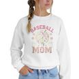 Baseball Mom Mama Mother's Dog In My Baseball Mom Era Women Crewneck Sweatshirt