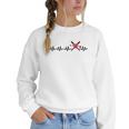 Baseball Softball Baseball Mom Heartbeat Baseball Women Crewneck Sweatshirt Baseball Softball Baseball Mom Heartbeat Baseball Women Crewneck Sweatshirt
