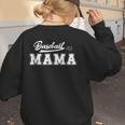 Baseball Mom Design Women's Sweatshirt Back Print