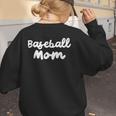 Baseball Mom Retro Women's Sweatshirt Back Print