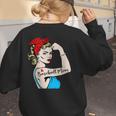 Baseball Mom Woman Baseball Sport Lover Women's Sweatshirt Back Print