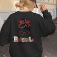 I Am Baseball Mom Women's Sweatshirt Back Print I Am Baseball Mom Women's Sweatshirt Back Print
