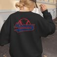 Baseball Mommy Of The Rookie Mom Birthday Baseball Women's Sweatshirt Back Print
