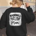 Custom Baseball Mom Number 10 Heart For Mom Women's Sweatshirt Back Print Custom Baseball Mom Number 10 Heart For Mom Women's Sweatshirt Back Print