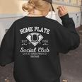 Home Plate Social Club Baseball Moms Group Tee Women's Sweatshirt Back Print Home Plate Social Club Baseball Moms Group Tee Women's Sweatshirt Back Print