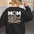 Mom Of The Grand Slammer Leopard Baseball Mom Women's Sweatshirt Back Print Mom Of The Grand Slammer Leopard Baseball Mom Women's Sweatshirt Back Print