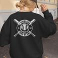 I Teach My Kids To Hit & Steal Baseball Mom Women's Sweatshirt Back Print