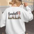 Baseball Lala Women BallPark Lala Baseball Mom Mother's Day Women's Sweatshirt Back Print Baseball Lala Women BallPark Lala Baseball Mom Mother's Day Women's Sweatshirt Back Print