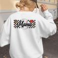 Baseball Mama Game Day Vibes Women Baseball Mom Women's Sweatshirt Back Print