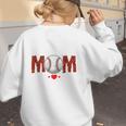Baseball Mom Leopard Sports Players Mother's Day Women's Sweatshirt Back Print Baseball Mom Leopard Sports Players Mother's Day Women's Sweatshirt Back Print