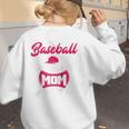 Baseball Mom Raglan Baseball Tee Women's Sweatshirt Back Print