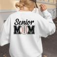 Baseball Mom Senior 2025 Mama Baseball Players High School Women's Sweatshirt Back Print