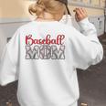 Baseball Mom Sporty Humor Raglan Baseball Tee Women's Sweatshirt Back Print Baseball Mom Sporty Humor Raglan Baseball Tee Women's Sweatshirt Back Print