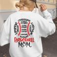Baseball MomBall Game Mother's Day 2023 Women's Sweatshirt Back Print Baseball MomBall Game Mother's Day 2023 Women's Sweatshirt Back Print