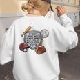 My Boy Might Not Always Swing Baseball Mom Premium Women's Sweatshirt Back Print My Boy Might Not Always Swing Baseball Mom Premium Women's Sweatshirt Back Print
