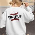 Custom Hustle Tball Tee Ball Baseball Mom Women's Sweatshirt Back Print