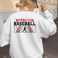 I'm a Proud Baseball Mom Baseball Women's Sweatshirt Back Print I'm a Proud Baseball Mom Baseball Women's Sweatshirt Back Print