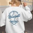 Professional Baseball Mom Team Sports Women's Sweatshirt Back Print