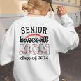 Senior Baseball Mom Class Of 2024 High School College Sports Raglan Baseball Tee Women's Sweatshirt Back Print Senior Baseball Mom Class Of 2024 High School College Sports Raglan Baseball Tee Women's Sweatshirt Back Print