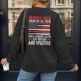 Baseball Mom Inside Us All There Lives a Zombie Sport Women's Sweatshirt Back Print Baseball Mom Inside Us All There Lives a Zombie Sport Women's Sweatshirt Back Print