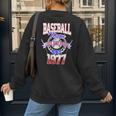 Baseball Mom Loud & Proud Since 1977 Women's Sweatshirt Back Print