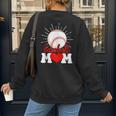 Baseball Mom Mama Mother's Day Sport Lover Women's Sweatshirt Back Print Baseball Mom Mama Mother's Day Sport Lover Women's Sweatshirt Back Print