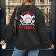Baseball Mom Meme Quote Women's Sweatshirt Back Print Baseball Mom Meme Quote Women's Sweatshirt Back Print