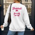 Baseball Mom Raglan Baseball Tee Women's Sweatshirt Back Print