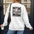 Retro Baseball Mom Mama Baseball Life Mother's Day Baseball Premium Tri-Blend Women's Sweatshirt Back Print