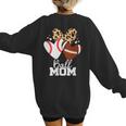 Ball Mom Football Baseball Mom Heart Women's Sweatshirt Back Print Ball Mom Football Baseball Mom Heart Women's Sweatshirt Back Print