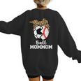 Ball MomMom Soccer Baseball Mom Mom Women's Sweatshirt Back Print Ball MomMom Soccer Baseball Mom Mom Women's Sweatshirt Back Print