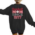 Baseball Mom Since 1977 Women's Sweatshirt Back Print Baseball Mom Since 1977 Women's Sweatshirt Back Print