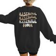 Baseball Mom Distressed Vintage Sports Player Calls Me Mom Women's Sweatshirt Back Print Baseball Mom Distressed Vintage Sports Player Calls Me Mom Women's Sweatshirt Back Print