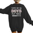 Baseball Mom And Grandma Those Are My Boys Baseball Game Women's Sweatshirt Back Print